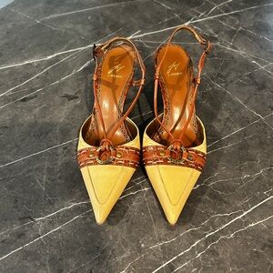 J Vince Women's Tan and Brown Pointed Heels